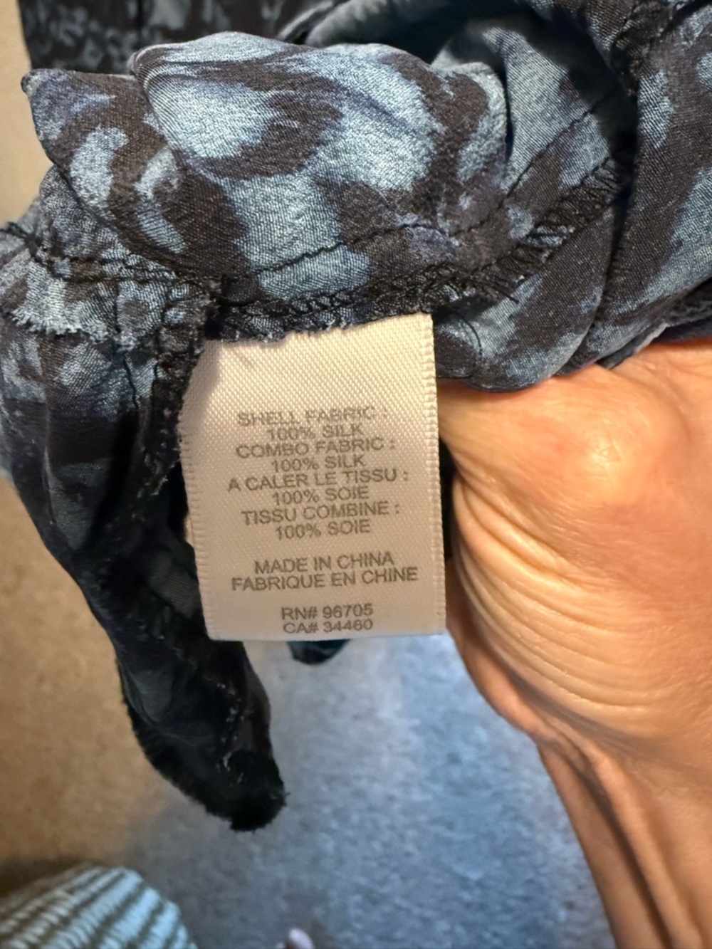 100% Silk Rebecca Taylor Navy & Black Sleeveless Animal Print Dress - Picture 4 of 6